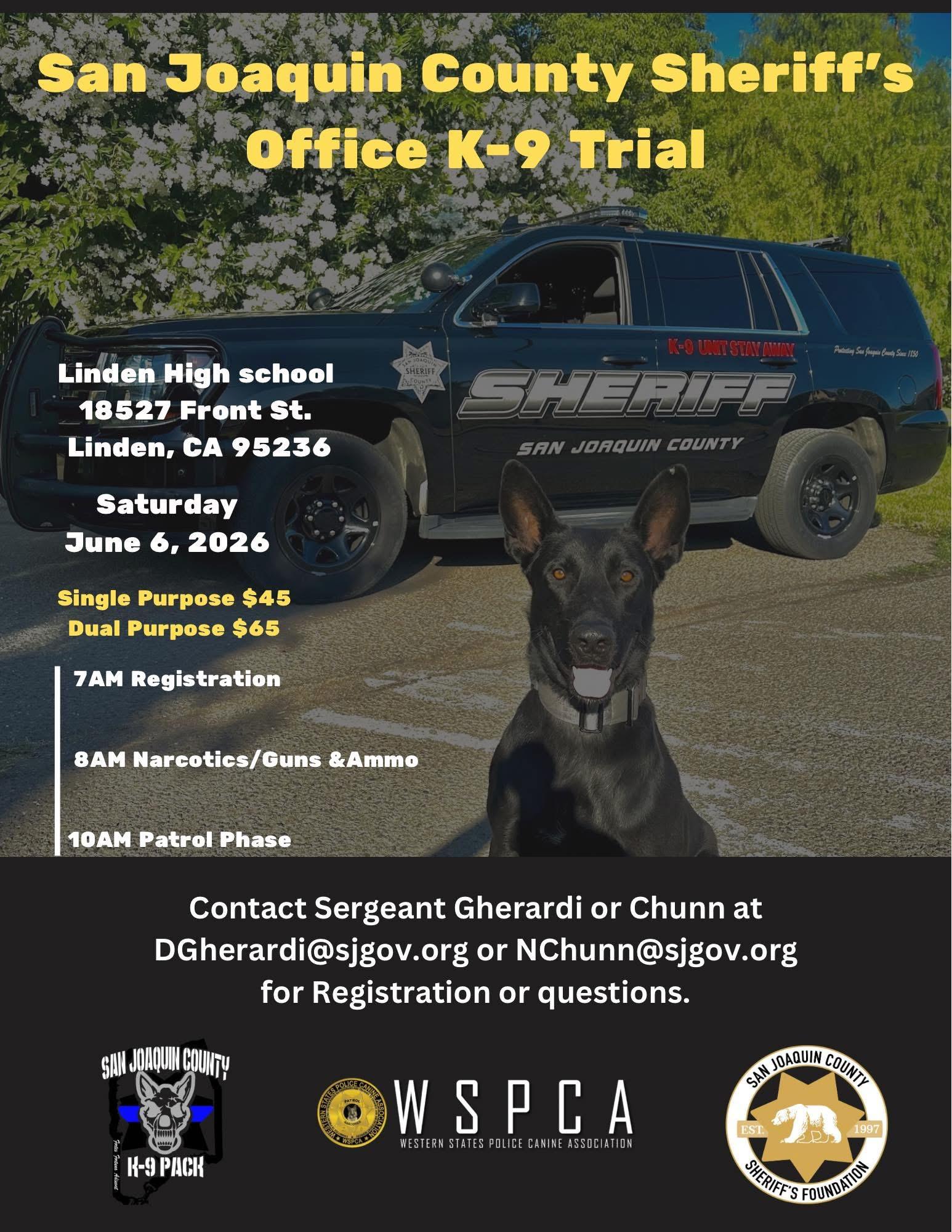 San Joaquin K9 Trials 2026
