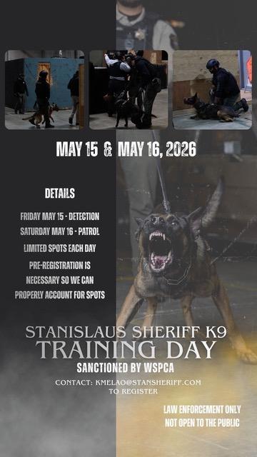 Stanislaus County K9 Training Day